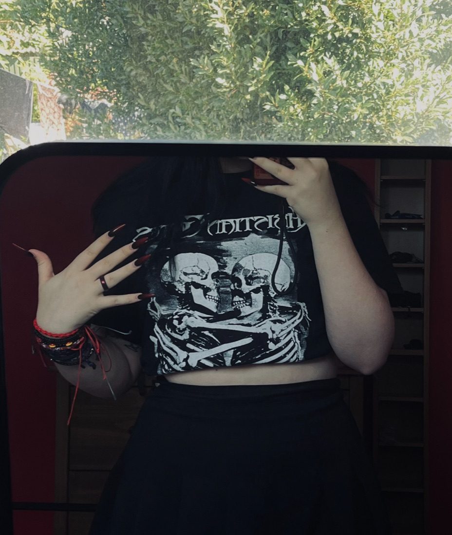 A fan wearing The Ring by Lux
